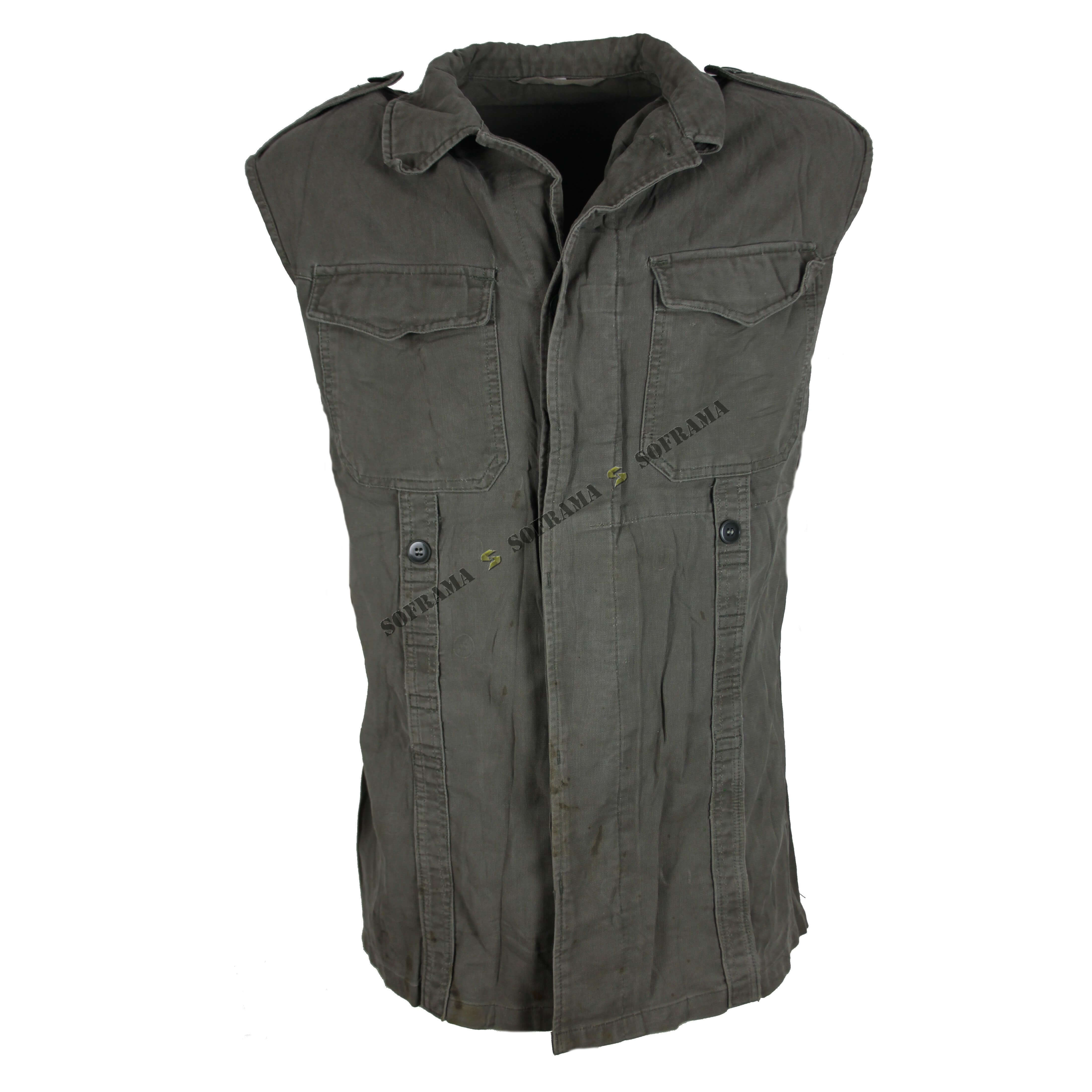 OUTBOUND German Military Style Moleskin Cotton Jacket – Black, Long Sleeve, Unisex