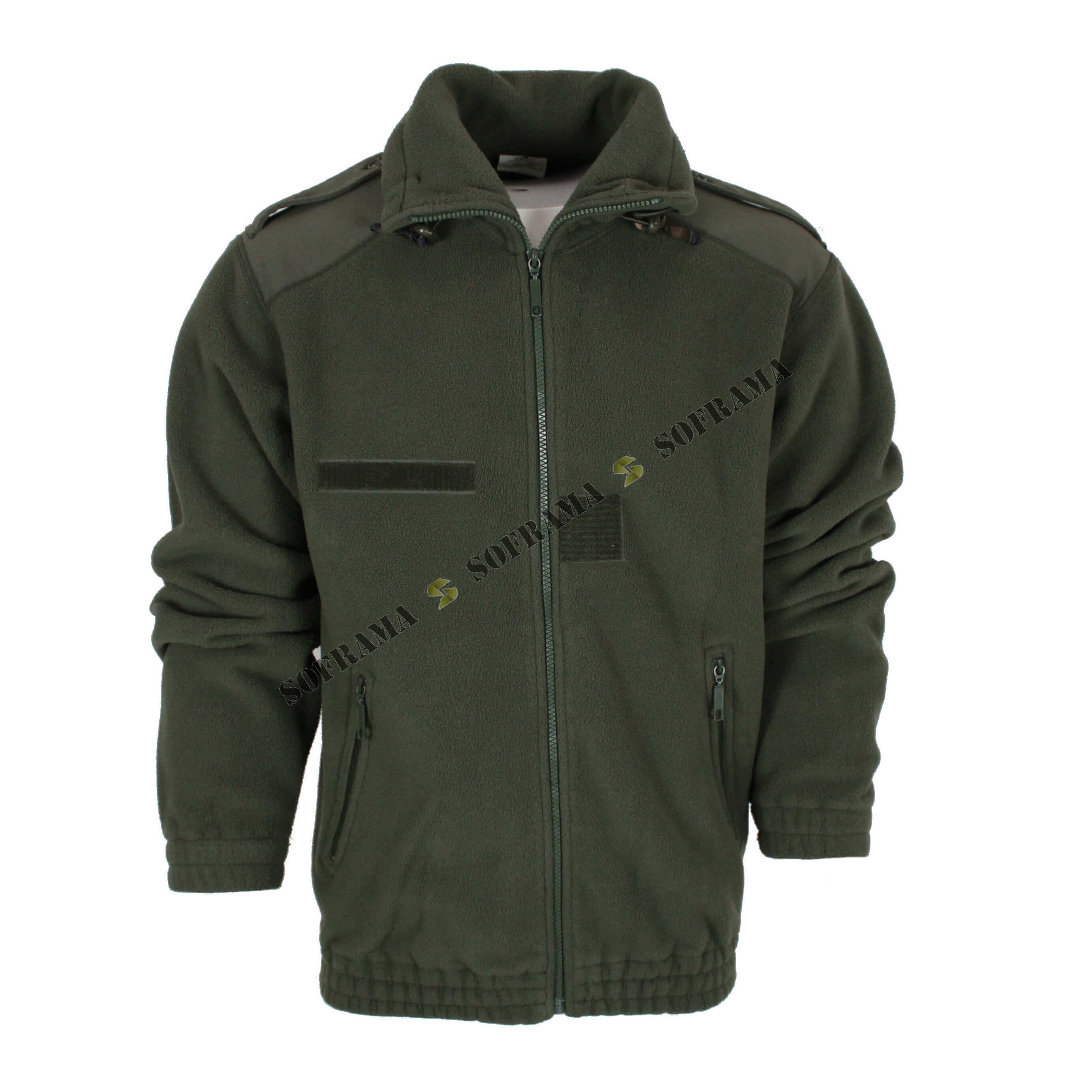 Blouson polaire vert armée