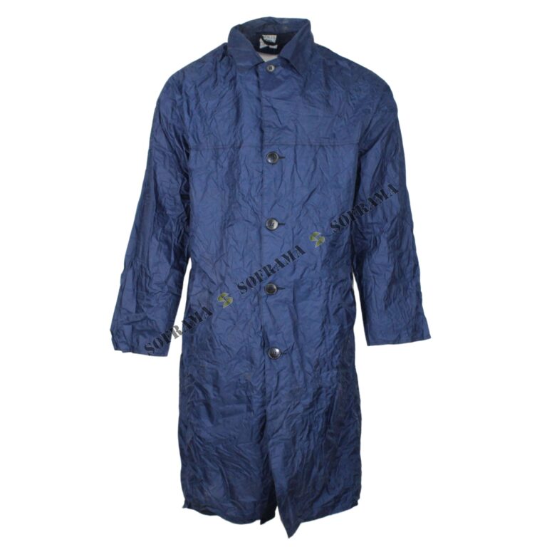 Original French military khaki raincoat waterproof formal dress long coat NEW