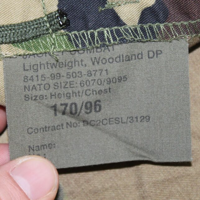 British woodland light combat jacket - Image 2