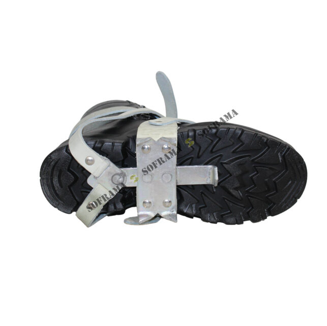 Crampons à neige amovible avec sangle de fixation en cuir – Image 2