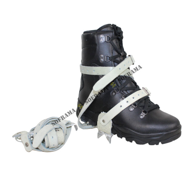 Crampons à neige amovible avec sangle de fixation en cuir