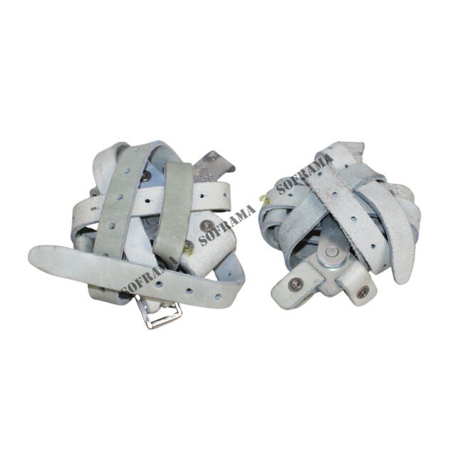 Crampons à neige amovible avec sangle de fixation en cuir – Image 3