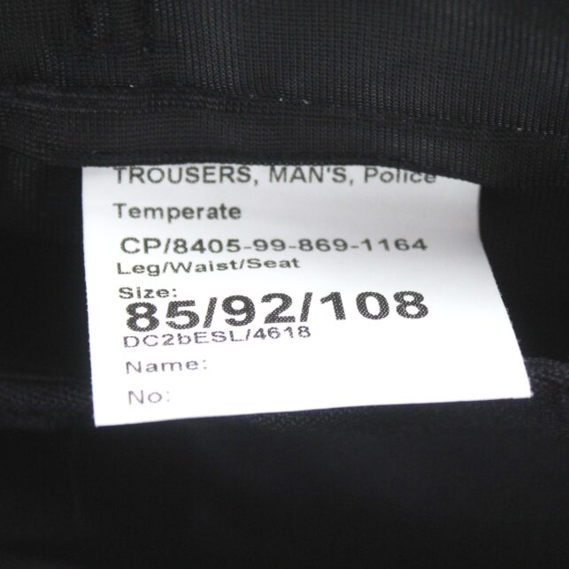 Pantalon de sortie temperate de la police britannique – Image 3