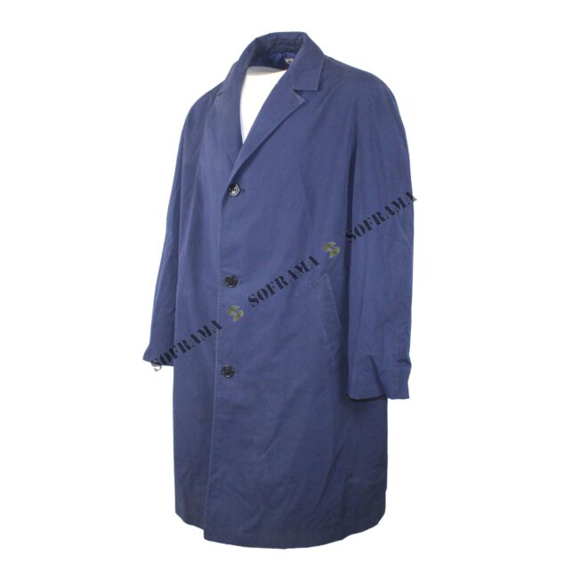 Caban français bleu en toile – Image 2